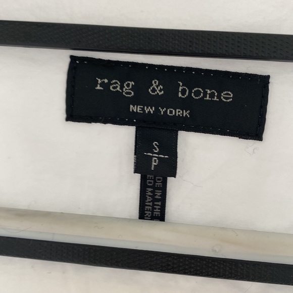 Rag & bone - button down white shirt with side opening details - Picture 4 of 7